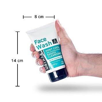 USTRAA Face Wash for Dry Skin (Mint Cool), 100 gm