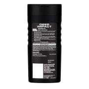 Nivea Men Body Wash, Deep Impact, 3 in 1 Shower Gel for Body, Free & Hair With Microfine Clay, 250 ml