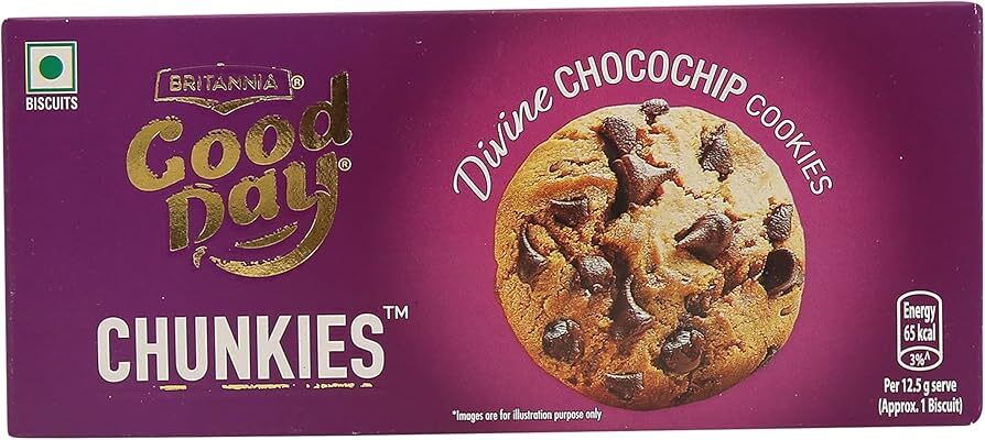 Britannia Good day Chunkies Divine Chocochip Cookies 75g