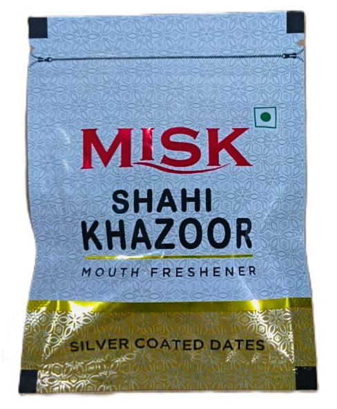 Misk Shahi Khazoor Mouthfrshner Sliver Coated Dates, 5.75g