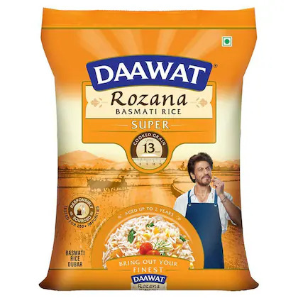 Daawat Rozana Super Dubar Basmati Rice 5 kg