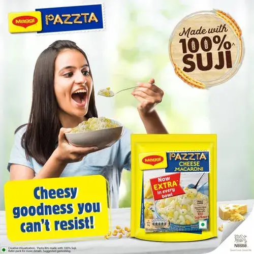 MAGGI Pazzta Cheese Macaroni - Made With 100% Suji/Rawa, 75 g