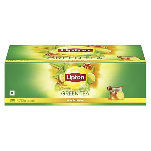 Lipton Green 100 Tea Bag Honey Lemon 1.4g