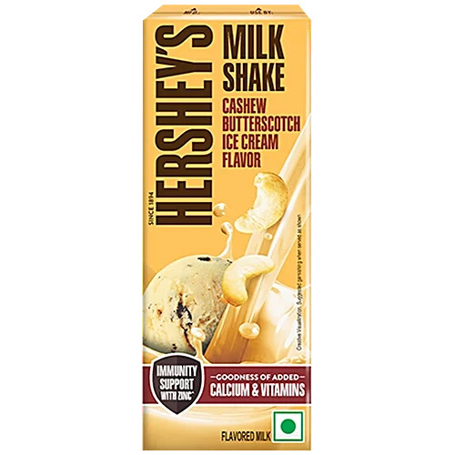 Hershey's Cashew Butterscotch Ice Cream Flavor Milkshake, 180 ml