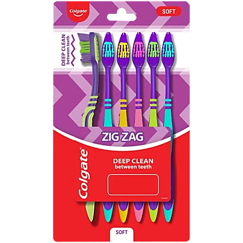 Colgate Zig Zag Deep Clean Toothbrush (Pack of 6)