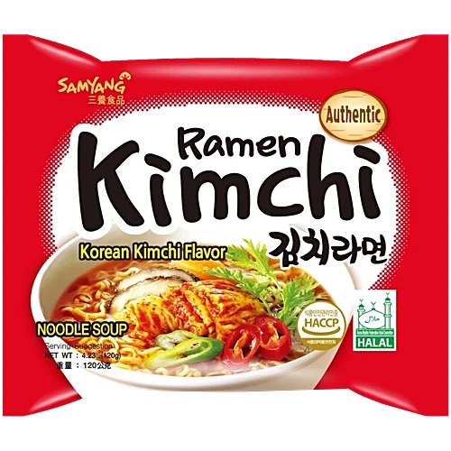 Samyang Ramen Kimch Korean Kimchi Flavor Noodles Soup 120g
