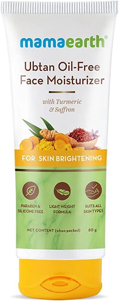 Mamaearth Ubtan Oil-Free Face Moisturizer for Skin Brightening - 80 ml