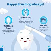 CHICCO TOOTHBRUSH FOR KIDS FOR 6-36 MONTH BABY 1N |SKY BLUE |