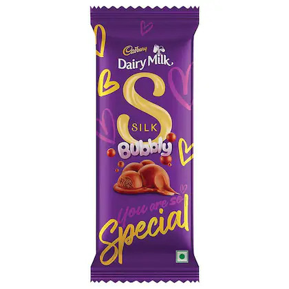 Cadbury Dairy Milk Silk Bubbly Chocolate 112g