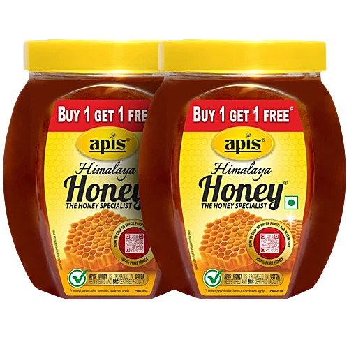 Apis Himalaya Honey, 1 kg Buy 1 Get 1 Free