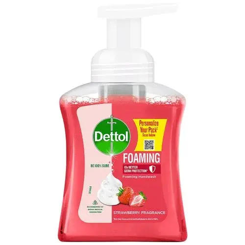 Dettol Foaming Handwash - 10x Better Germ Protection, Strawberry, 250 ml