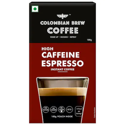 Colombian Brew High Caffeine Espresso Instant Coffee 20N*2 = 40gm