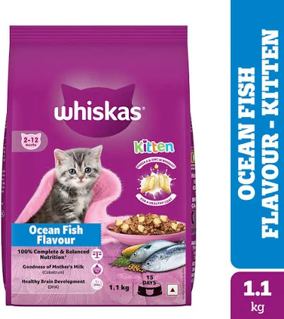 Whiskas Kitten Ocean Fish Flavour 1.1kg