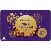 Cadbury Celebrations Rich Dry Fruit Collection Chocolate Gift Pack, 177 g