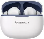 Fire-Boltt Fire Pods Ninja Pro 402 Earbuds TWS, Crisp Calling, Voice Assistant 10mm Driver Bluetooth Headset (White Blue, True Wireless