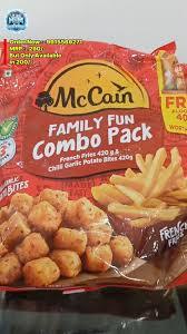 Mccain Family Fun Combo Pack French Fries & Chilli Garlic Potato Bites 1.240kg