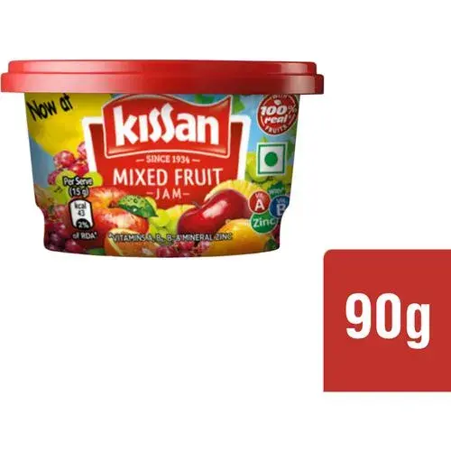 Kissan Mixed Fruit Jam, 90 g Box