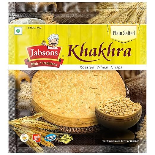 Jabson Khakhra Plain Salted, 180G