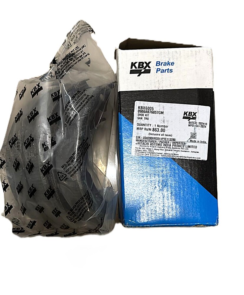 Rear Brake Shoe Kit for Hyundai Santro - KBX6005