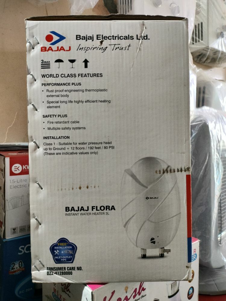 Bajaj Flora 3 LTR Gas Geyser