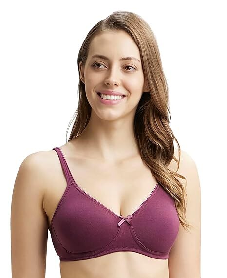 Jockey Women Essence Wire-Free Shaper Bra Stretch Potent Purple 1722-01 (Size 32B) 1Pc