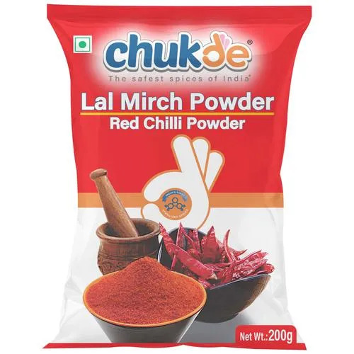 BULK DEAL - Chukde Spices Chilli/Mirch Powder, 200 gm (pack of 10)