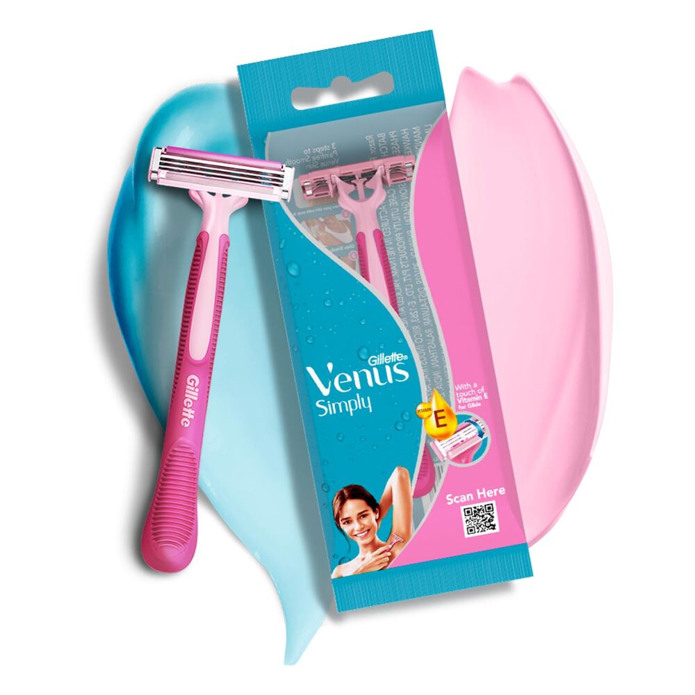 Gillette Venus Simply Pack Of 3s Painfree Smoothness 3T
