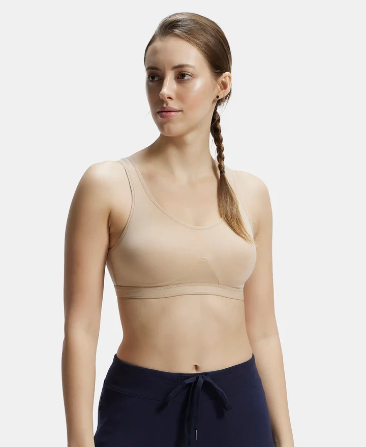 Jockey Women Athleisure Active Bra 1376-01 Stretch (M Size) WSKIN