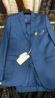 Azoora Mens Pent Coat Blue Colour