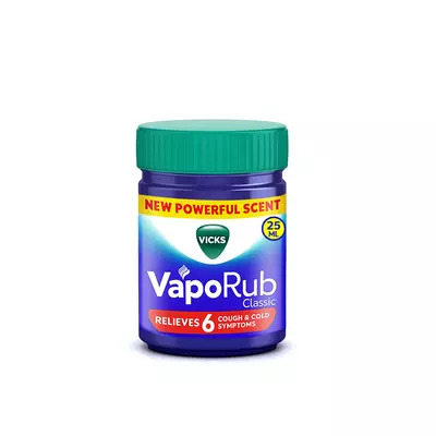 Vicks Vaporub Classic Relieves 6 Cough & Cold Symptoms, 25Ml