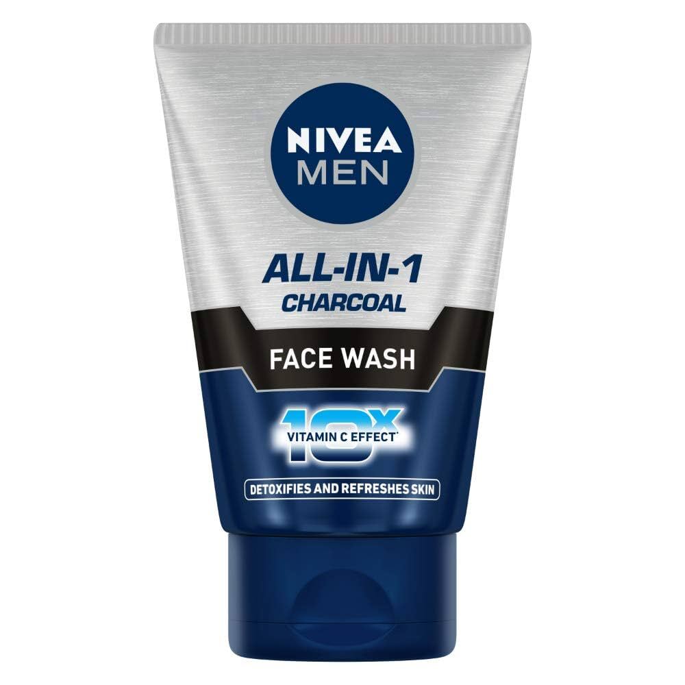 Nivea men all-in-one charcoal facewash, 100 ml