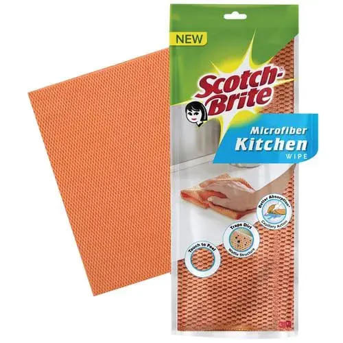 Scotch-Brite Microfiber Kitchen Wipe , 31 cm x 29 cm, 1 Pack