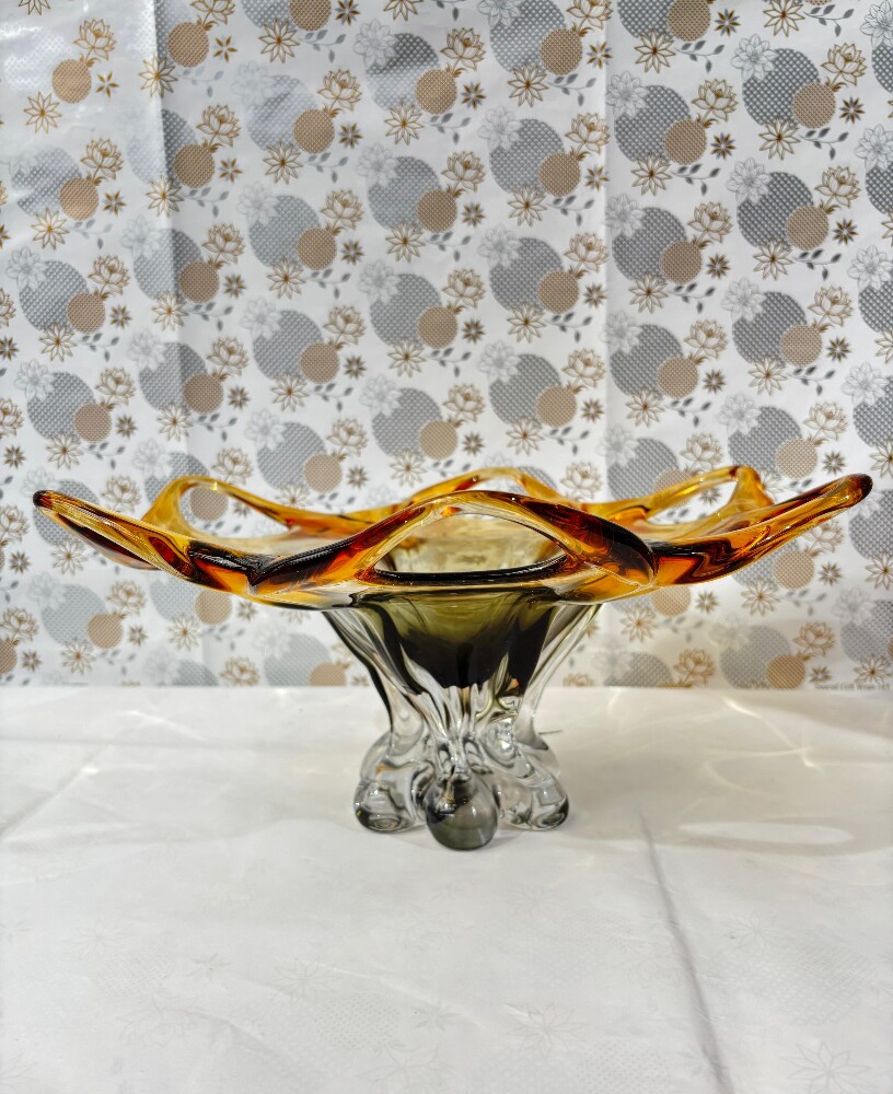 Murano Yellow Glass Tableware Vase