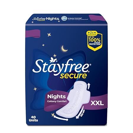 Stayfree Secure Nights Cottony Comfort XXL 40Units