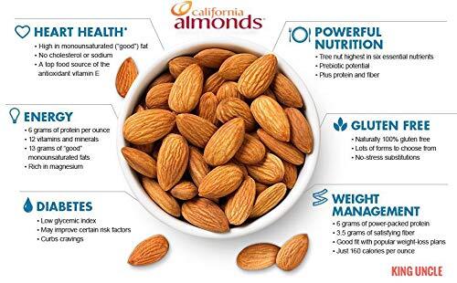 King Uncle Premium Almond kernels, 250 g