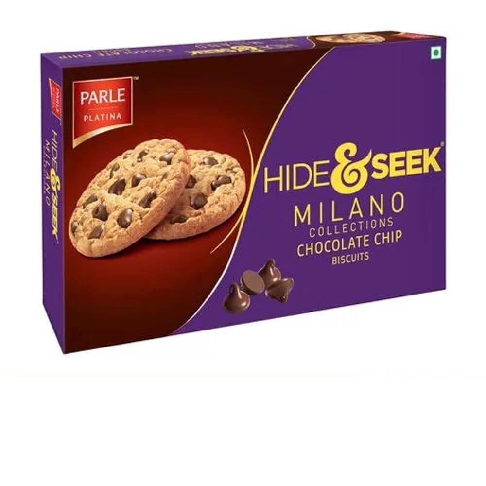Parle Hide & Seek Milano Collections Choco Chip Biscuits 120gm