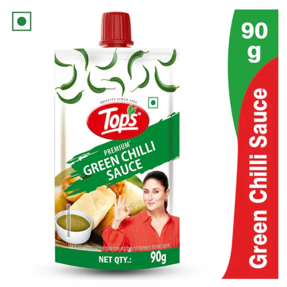 Tops Premium Green Chilli Sauce 90GM