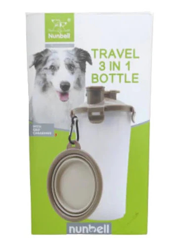 Nunbell Travel Bottle 3 in 1 For Dogs