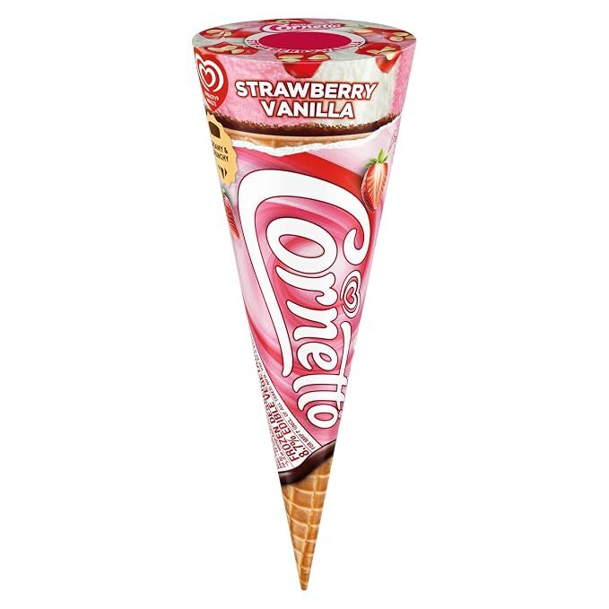 Cornetto Strawberry Vanilla Creamy Crunchy 105ml