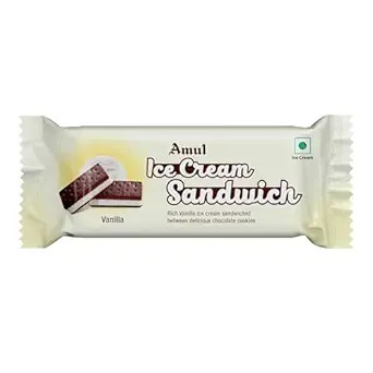 Amul Ice Cream Sandwich Vanila 80Ml