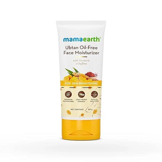 Mamaearth Ubtan Face Moisturizer For Skin Brightening 80gm