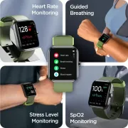 boAt Wave Select with 1.69" HD Display, upto 10 Days Battery, HR & SpO2 Monitoring Smartwatch (Green Strap, Free Size)