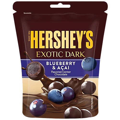 Hershey's Exotic Dark Blueberry & Acai Flavoured Center Chcolate, 100g