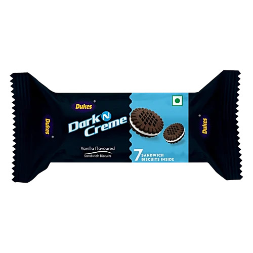 Dukes Dark N Creme Vnilla Flavoured Sandwitch Biscuit 43.75gm