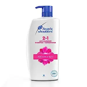 Head & Shoulders 2-In-1 Smooth & Silky Anti Dandruff Shampoo + Conditioner-1Ltr.