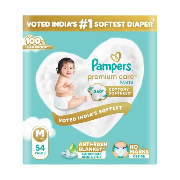 Pampers Premium Care Pants M 7-12kg 54Pants