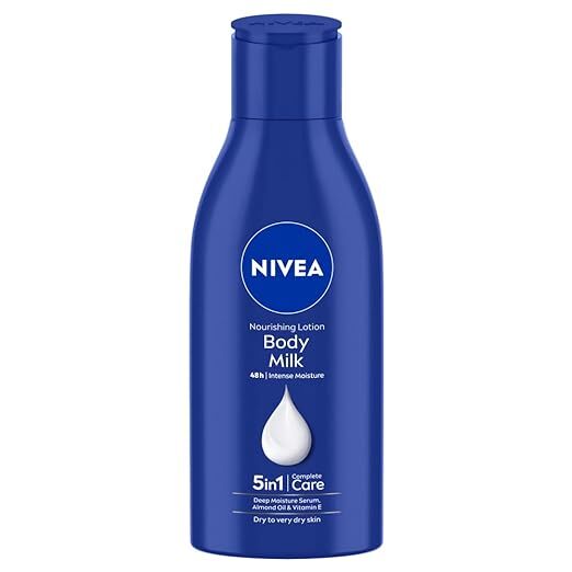 Nivea Body Milk Nourishing Body Lotion with Almond Oil for 48H Moisturization for Very Dry Skin 120 ml