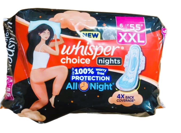 Whisper Choice Night All Night XXL -6Pads