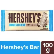 Hersheys Cookies 'N' Creme Chocolate Bar, 100 g