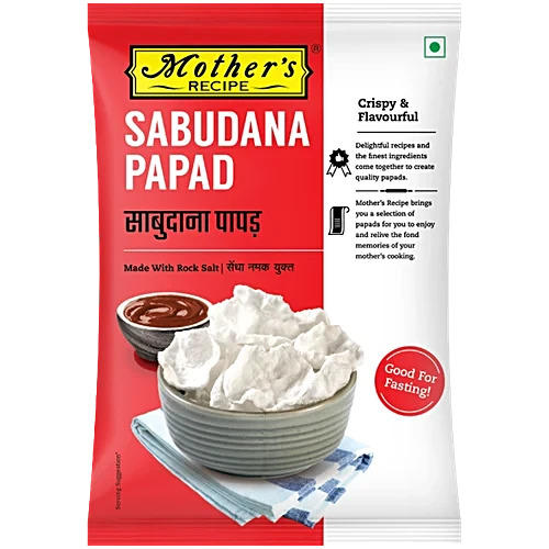 Mothers Recipe Sabudana Papad, 70G